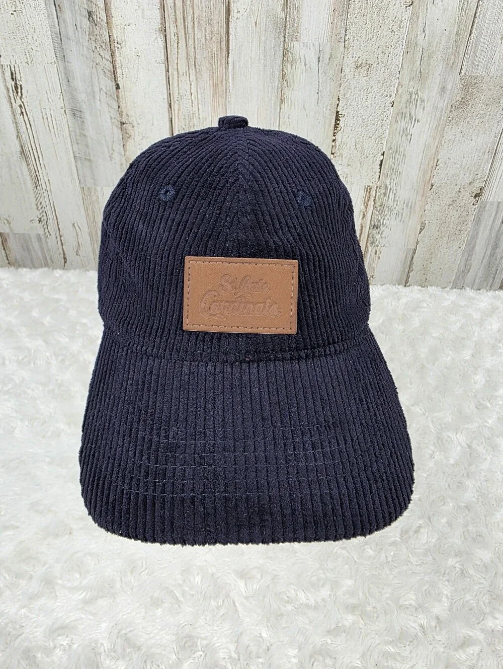 St. Louis Cardinals Navy Corduroy Baseball Cap OSFA